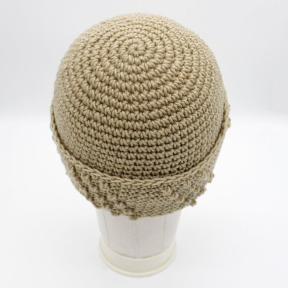 Vintage Jason Maxwell Beige Textured Knit Beanie - Picture 6 of 7